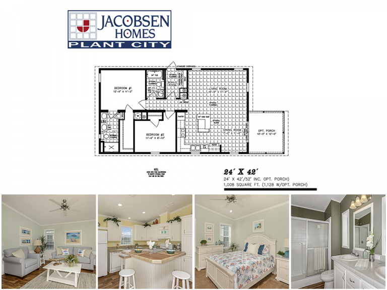 IMP-2421A-17 Mobile Home Floor Plan - Jacobsen Mobile Homes - Plant City