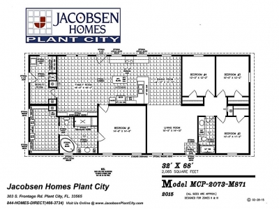 4 Bedrooms Jacobsen Mobile Homes Plant City